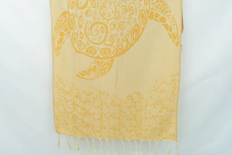 Customized Tea Towel, Monogram Hand Towel, Mustard Pattern, 18x36 Inches