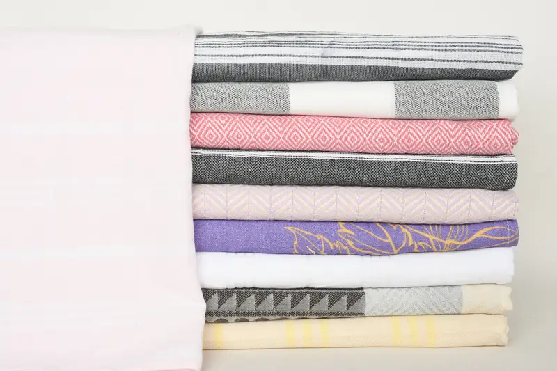 Boyfriend Christmas Gift, Turkish Towel Hand Towel, 36x18 Cotton Set of 10 Towel, Gift For Her, Kitchen Towel, Monogrammed Hand Towel, Xmas Gifts - 1