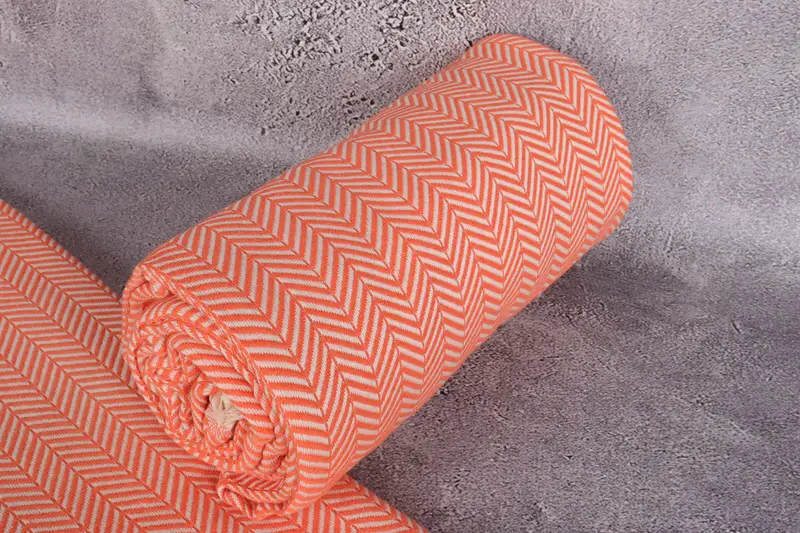 Özel duş perdesi, 92x76 pamuklu chevron havlu, anne için hediye, dokuma battaniye, dekoratif battaniye, dekoratif yatak örtüsü, Türk battaniyesi - 7
