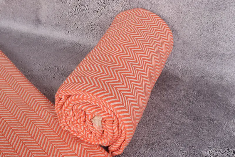 Özel duş perdesi, 92x76 pamuklu chevron havlu, anne için hediye, dokuma battaniye, dekoratif battaniye, dekoratif yatak örtüsü, Türk battaniyesi - 8