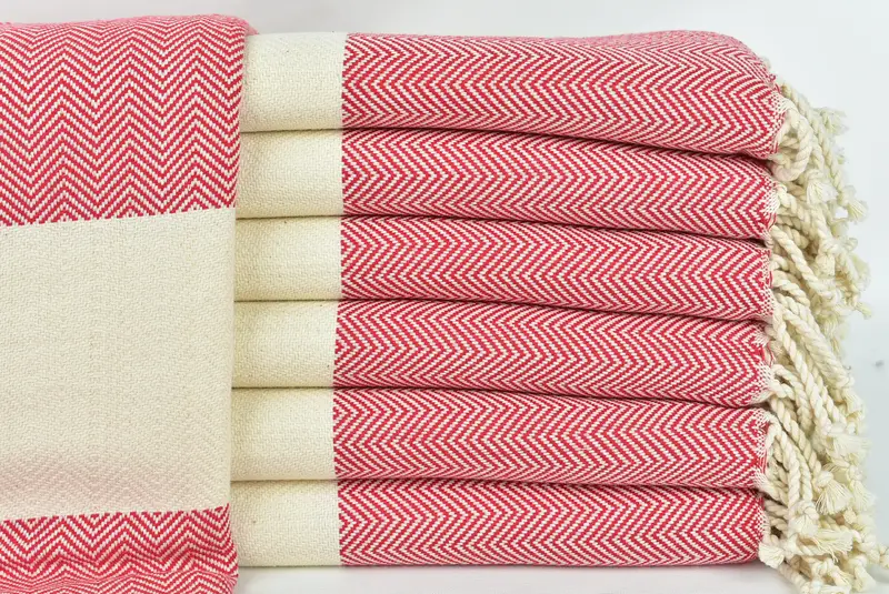 Wedding Day Gift For Bride, Wedding Hand Made Gift, Sand-resistant towel, 70x40 Cotton Herringbone Towel, Handmade Gift, Personalized Gift - 1