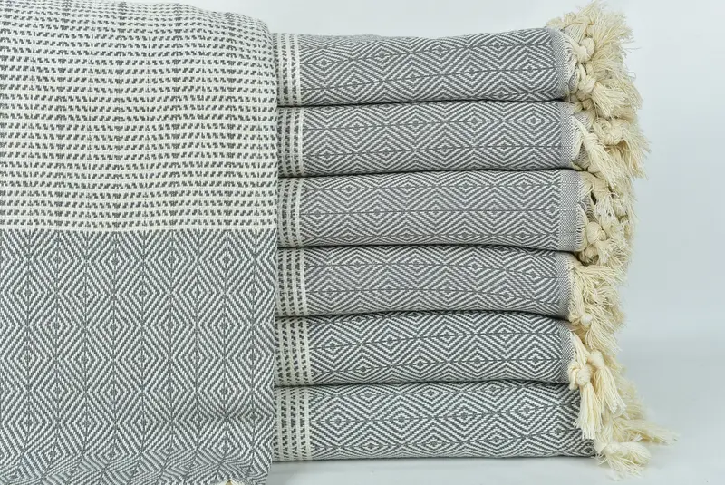 Turkish Blanket, 80x70 Cotton Diamond Towel, Girl Trip Party Favor, Thanksgiving Tablecloth, Throw Blanket, Woven Throw Blanket, Christmas Gift Tags - 1