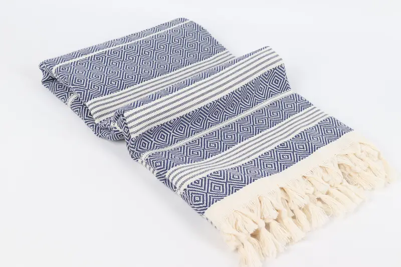First Wedding Anniversary Gift, 70x38 Cotton Diamond Towel, Bridal Shower Favors, Monogram Turkish Towel, Gift For Coworker, Lightweight towel - 6