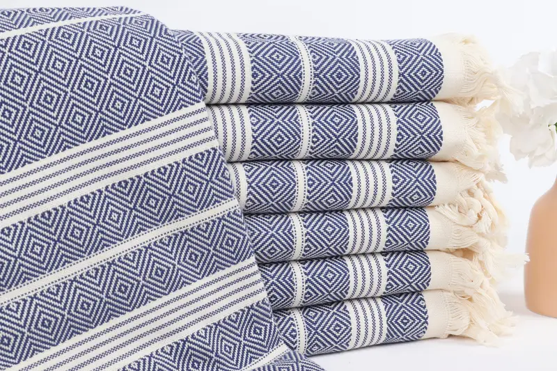 First Wedding Anniversary Gift, 70x38 Cotton Diamond Towel, Bridal Shower Favors, Monogram Turkish Towel, Gift For Coworker, Lightweight towel - 1