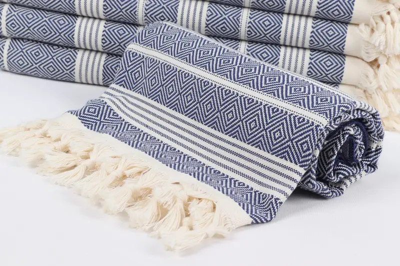 First Wedding Anniversary Gift, 70x38 Cotton Diamond Towel, Bridal Shower Favors, Monogram Turkish Towel, Gift For Coworker, Lightweight towel - 4