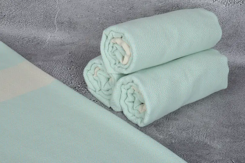 Yoga Towel, Lightweight towel, 70x40 Cotton Diamond Towel, Personalized Bridesmaid Gift, Best Friend Gift, Employee Gifts, Wedding Hand Made Gift - 8