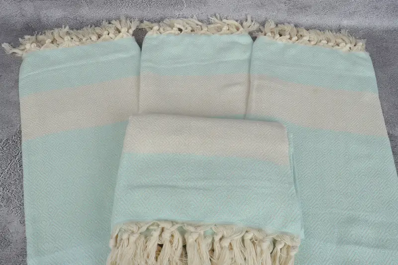 Yoga Towel, Lightweight towel, 70x40 Cotton Diamond Towel, Personalized Bridesmaid Gift, Best Friend Gift, Employee Gifts, Wedding Hand Made Gift - 4
