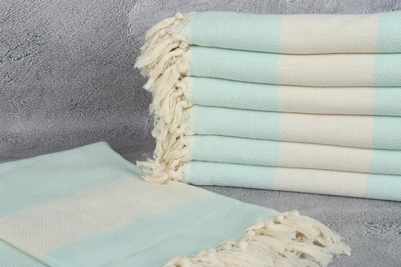 Yoga Towel, Lightweight towel, 70x40 Cotton Diamond Towel, Personalized Bridesmaid Gift, Best Friend Gift, Employee Gifts, Wedding Hand Made Gift - 2
