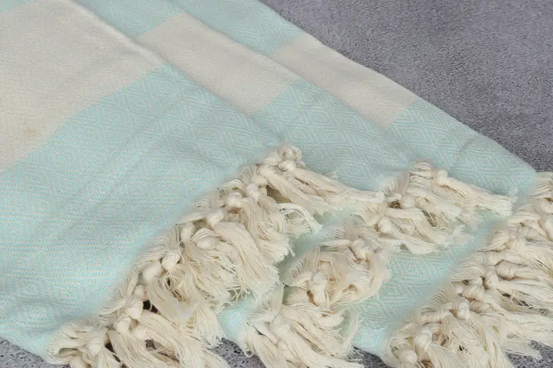 Yoga Towel, Lightweight towel, 70x40 Cotton Diamond Towel, Personalized Bridesmaid Gift, Best Friend Gift, Employee Gifts, Wedding Hand Made Gift - 5