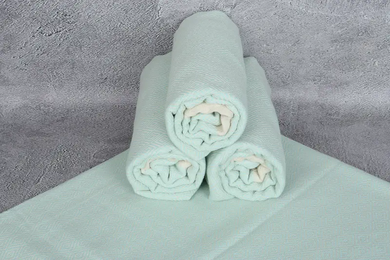 Yoga Towel, Lightweight towel, 70x40 Cotton Diamond Towel, Personalized Bridesmaid Gift, Best Friend Gift, Employee Gifts, Wedding Hand Made Gift - 7