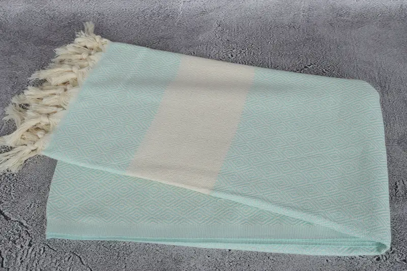 Yoga Towel, Lightweight towel, 70x40 Cotton Diamond Towel, Personalized Bridesmaid Gift, Best Friend Gift, Employee Gifts, Wedding Hand Made Gift - 6