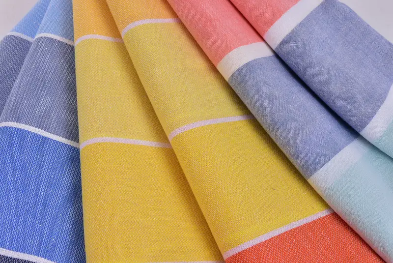 70x40 Cotton Striped Towel, Custom Beach Towels, Bridesmaid Favors, Lightweight towel, Beach Wedding Favor, Thin towel, Fouta towel, Pool Towels - 5