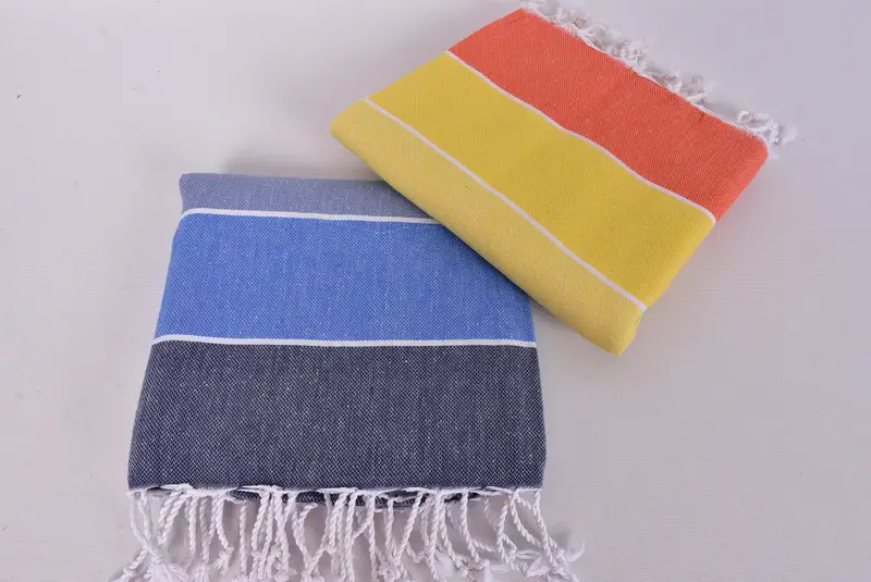 70x40 Cotton Striped Towel, Custom Beach Towels, Bridesmaid Favors, Lightweight towel, Beach Wedding Favor, Thin towel, Fouta towel, Pool Towels - 7