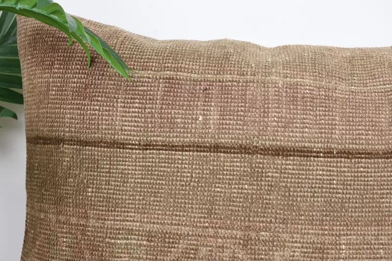 16x24茶色のクッションケース、クッションケース、民族キリムラグ枕、ボーホ枕のシャムカバー、ヴィンテージキリム枕、タペストリークッションカバー - 2