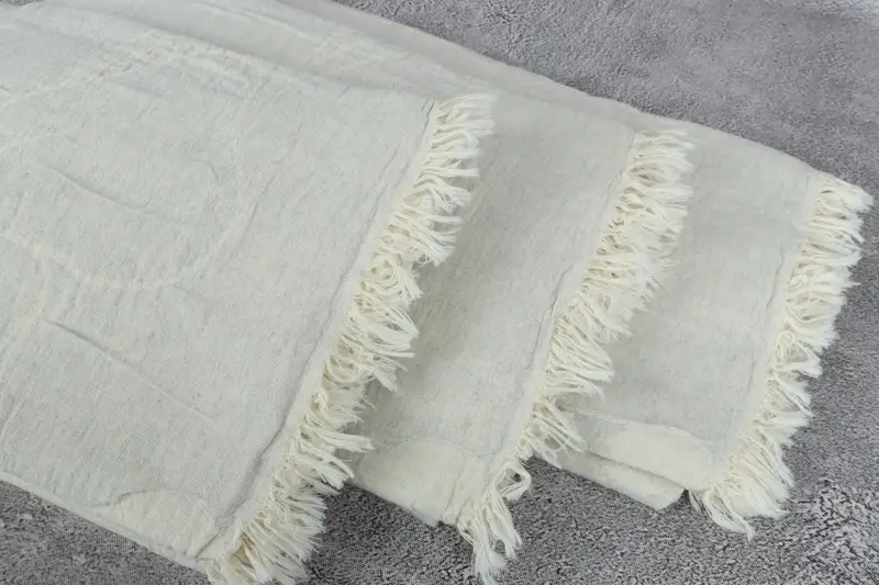 Gift For Coworker, Organic Turkish towel, Bridal Shower Favors, Beach Size Towel, Lightweight Turkish towel, 68x40 Cotton Floral Patterned Towel - 6