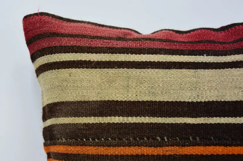Personalized Gift Pillow Pillow, Vintage Kilim Pillow, 12x12 Brown Pillow Cover, Pillow Cover, Vintage Pillow, Turkish Kilim Pillow - 2