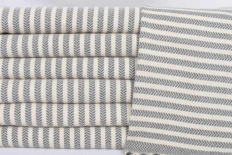 Monogram Hand Towel, Turkish Towel Hand Towel, Custom Name Towel, Bridal Shower Favors, Christmas Favors, 40x18 Cotton Chevron Towel, Wedding Gift - 2