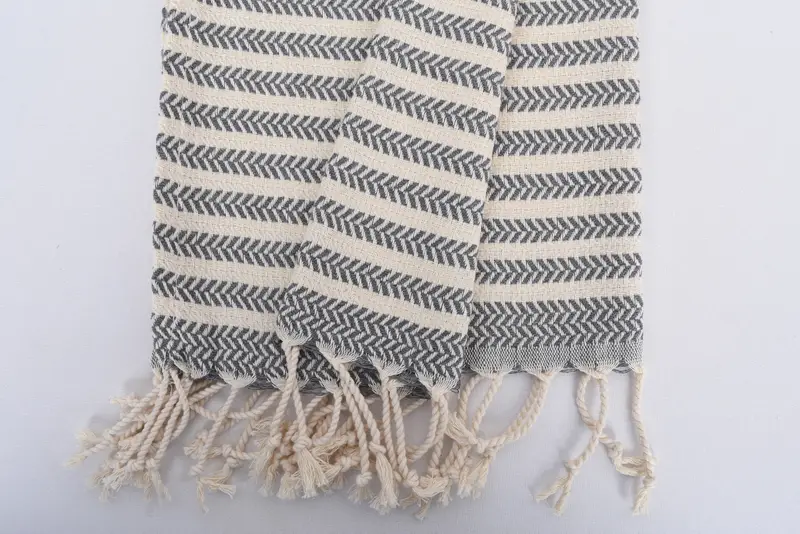 Monogram Hand Towel, Turkish Towel Hand Towel, Custom Name Towel, Bridal Shower Favors, Christmas Favors, 40x18 Cotton Chevron Towel, Wedding Gift - 8