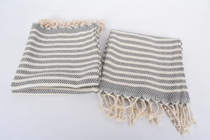 Monogram Hand Towel, Turkish Towel Hand Towel, Custom Name Towel, Bridal Shower Favors, Christmas Favors, 40x18 Cotton Chevron Towel, Wedding Gift - 7