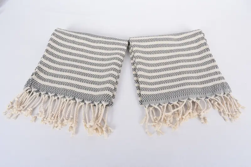 Monogram Hand Towel, Turkish Towel Hand Towel, Custom Name Towel, Bridal Shower Favors, Christmas Favors, 40x18 Cotton Chevron Towel, Wedding Gift - 6