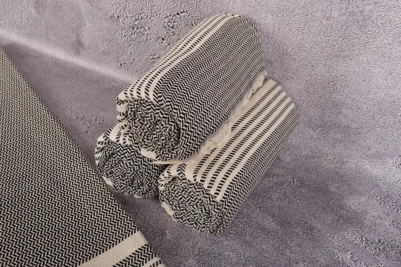 Decorative Towel, Travel towel, Personalized Beach Towel, Thin towel, Bridemaids Beach Towel, 70x40 Cotton Striped Towel, Bachelor Party Favors - 8