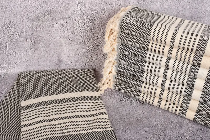 Decorative Towel, Travel towel, Personalized Beach Towel, Thin towel, Bridemaids Beach Towel, 70x40 Cotton Striped Towel, Bachelor Party Favors - 2