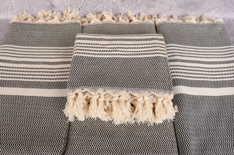 Decorative Towel, Travel towel, Personalized Beach Towel, Thin towel, Bridemaids Beach Towel, 70x40 Cotton Striped Towel, Bachelor Party Favors - 4