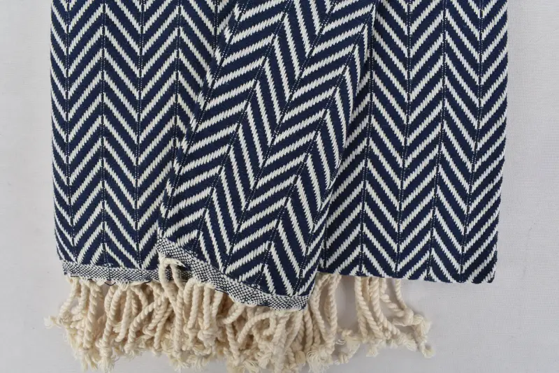 Handmade Turkish hammam towel, Turkish bath towel, Monogrammed Beach Towel, Quick-dry peshtemal, 70x40 Cotton Zig zag Towel, Customized Towels - 4