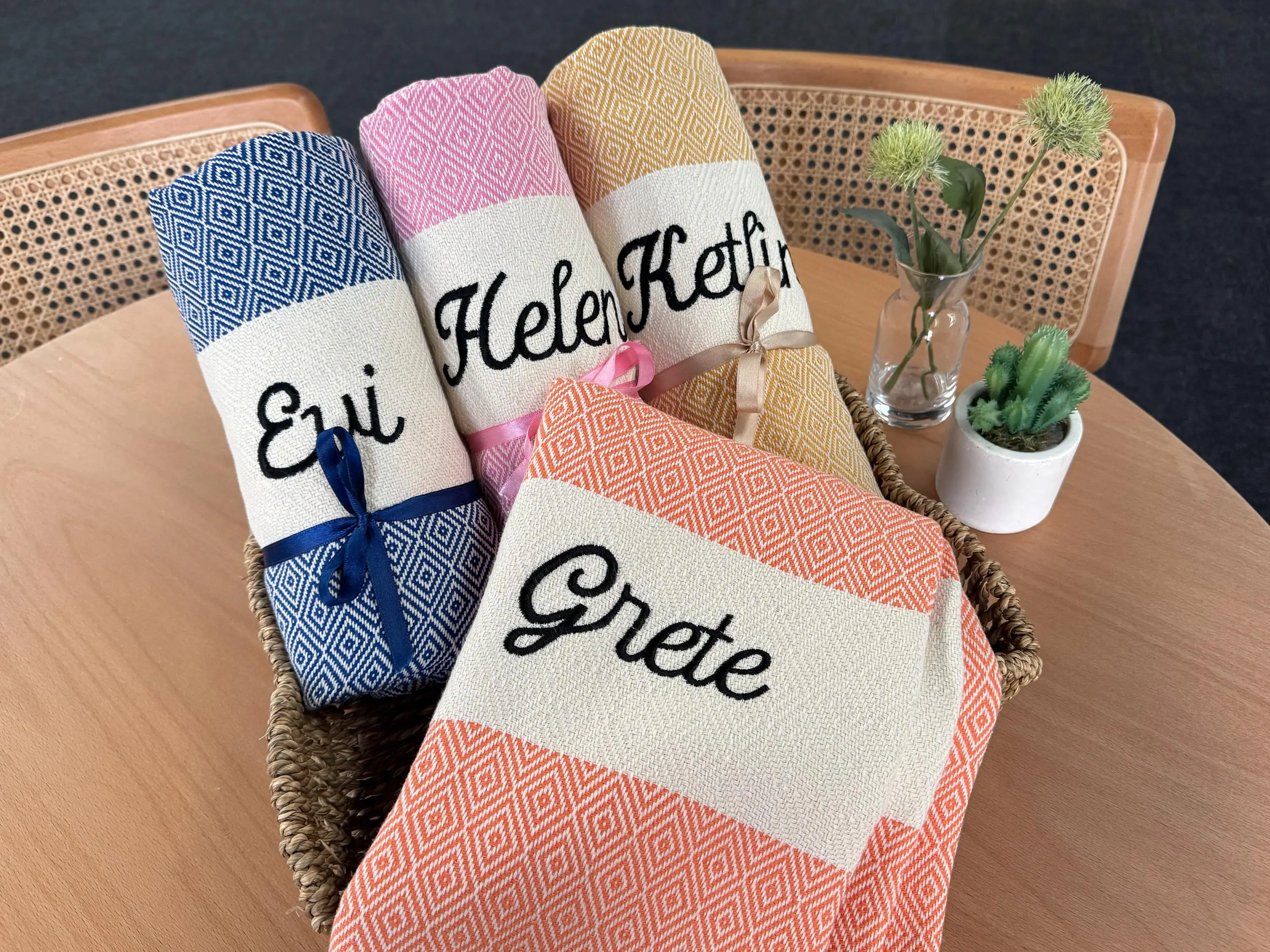 Turkish Cotton Beach Towel, Personalized, 40x71 Inches or 100x180 Cm - 1
