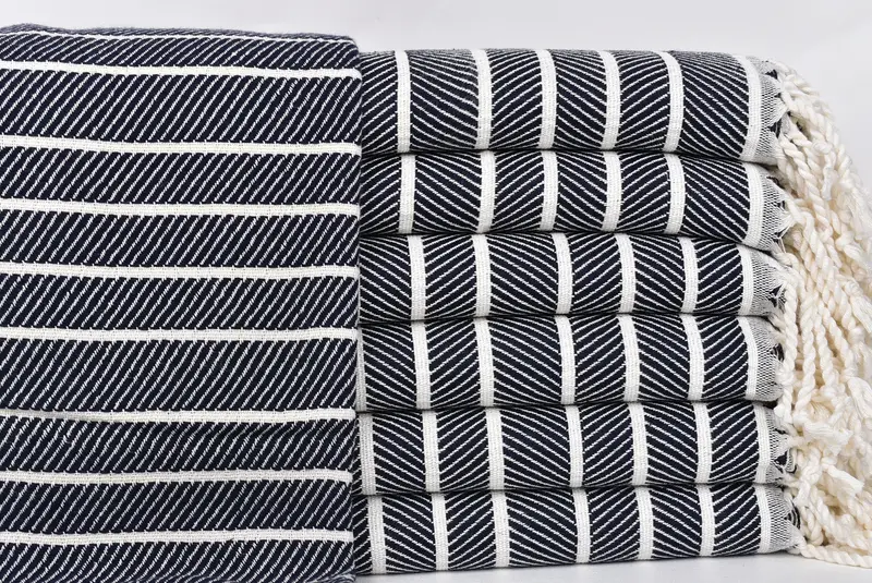 Halloween Gifts, Bachelor Gifts, Bridemaids Beach Towel, Wedding Gift, Girls Weekend Favors, Absorbent towel, 70x40 Bamboo Herringbone Towel - 1
