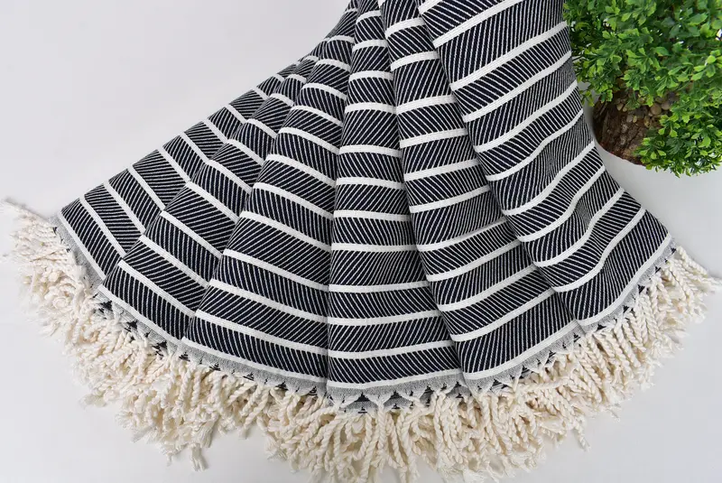 Halloween Gifts, Bachelor Gifts, Bridemaids Beach Towel, Wedding Gift, Girls Weekend Favors, Absorbent towel, 70x40 Bamboo Herringbone Towel - 4