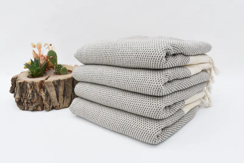 Thin towel, Grandma Gift, Hammam towel, 68x40 Cotton Striped Towel, Spa Towel, Gym Towel, Bachelorette Party Gifts Bridesmaids, Organic Towel - 3