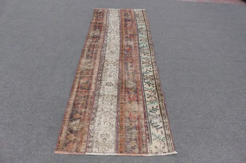 Alfombra Floral Beige y Azul 8,4x8,4ft, Decoración Elegante para el Hogar