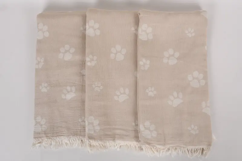 Spa Towel, 70x36 Cotton Paw Design Towel, Quick-dry peshtemal, Wedding Gift For Bride, Quick-Dry Beach Towel, Housewarming Gift, Turkish hand towel - 8