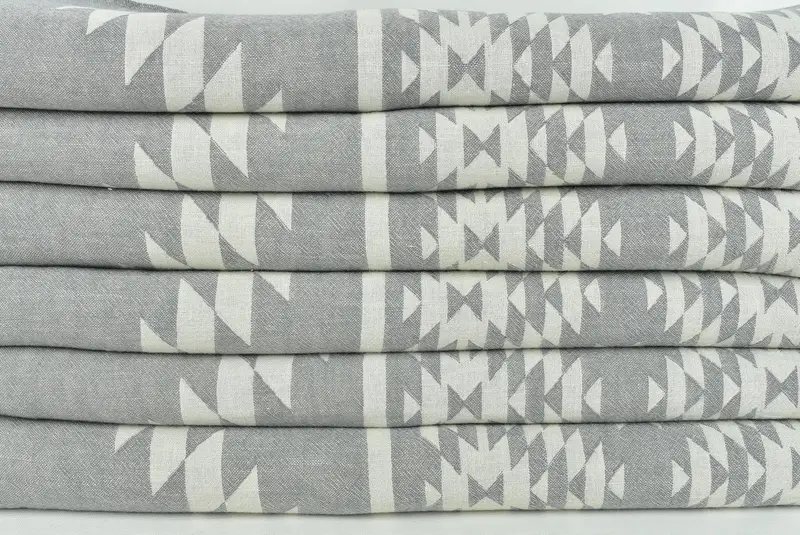 Organic Throw, Tablecloth, Custom Blanket, First Wedding Anniversary Gift, Bachelorette Gifts, Personalized Gift For Her, 84x56 Cotton Kilim Towel - 3