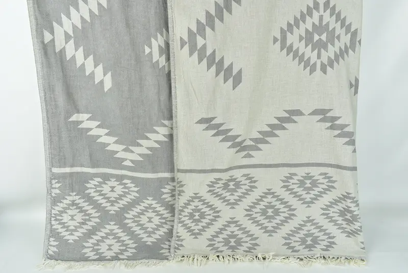 Organic Throw, Tablecloth, Custom Blanket, First Wedding Anniversary Gift, Bachelorette Gifts, Personalized Gift For Her, 84x56 Cotton Kilim Towel - 1