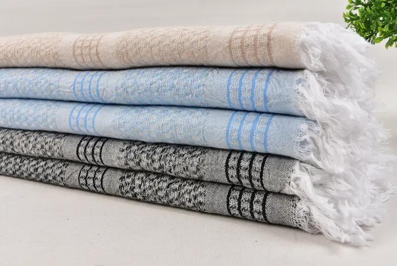 Small Bath Towels, Monogram Turkish Bath Towel, Personalized Gift, Guest Towel, Personalized Gifts, 40x20 Cotton Striped Towel, Embroidery Towels - 3