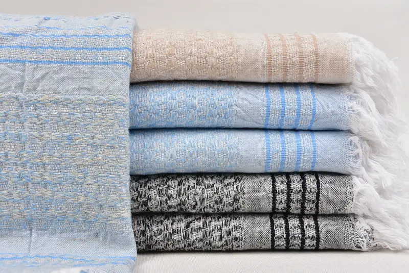 Small Bath Towels, Monogram Turkish Bath Towel, Personalized Gift, Guest Towel, Personalized Gifts, 40x20 Cotton Striped Towel, Embroidery Towels - 1