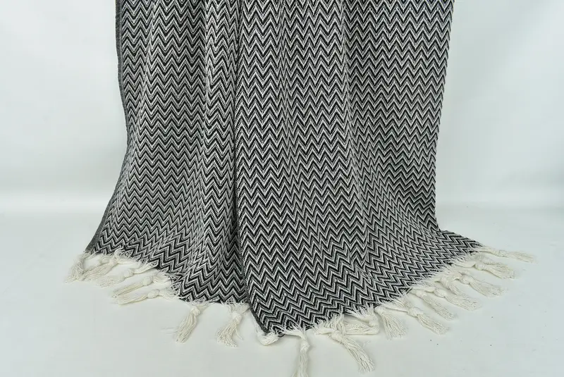 Bedspread, Boho Throw Blankets, Turkish Towel Blanket, Gift For Coworker, Bachelorette Gifts, Gift For The Home Decor, 76x64 Cotton Zig zag Towel - 8