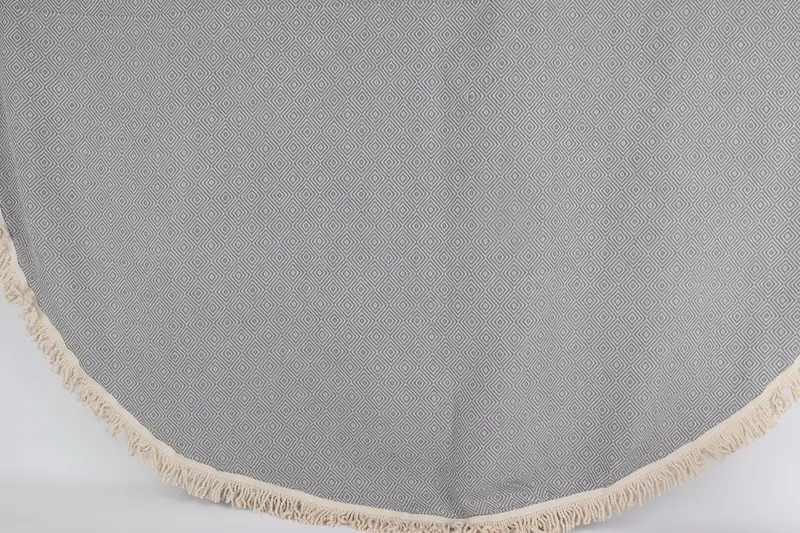 Bachelorette Party Favor, Quick-Dry Beach Towel, Bridesmaid Gift Towel, 64x64 Cotton Round Diamond Towel, Housewarming Gift, Spa Towel - 1