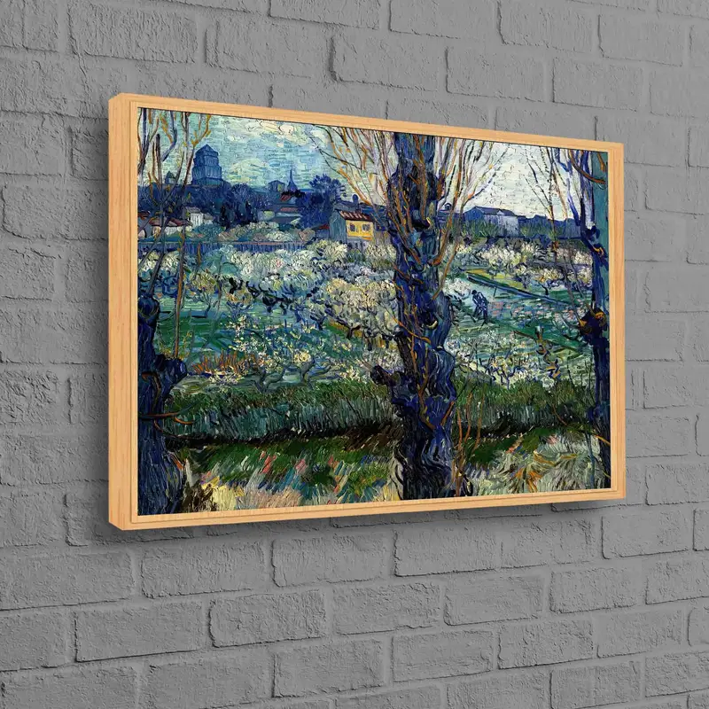 Van Gogh's Nature Landscape Canvas: Vibrant Floral Oil Print