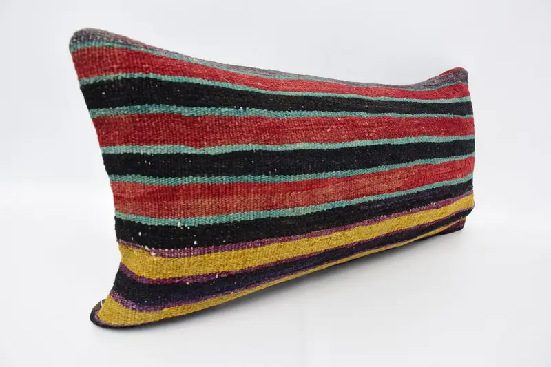 12x24 Red Pillow Case, Pattern Throw Pillow, Vintage Throw Pillow Sham, Pillow Case, Kilim Cushion Sham, Gift Pillow, Boho Pillow Sham Cover - 3
