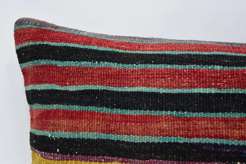 12x24 Red Pillow Case, Pattern Throw Pillow, Vintage Throw Pillow Sham, Pillow Case, Kilim Cushion Sham, Gift Pillow, Boho Pillow Sham Cover - 2