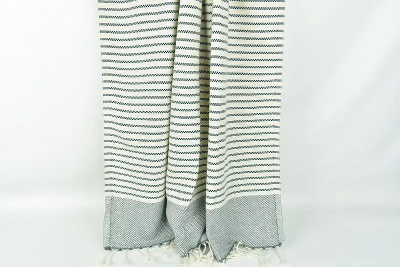 Beach towel, Pool Towels, Handwoven organic Turkish towel for spa, 76x40 Cotton Striped Towel, Mother Of The Groom Gift, Travel towel, Thin towel - 8