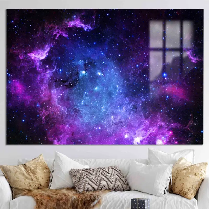 Impresionante lienzo con paisaje de cielo estrellado - Nature's Night Marvel