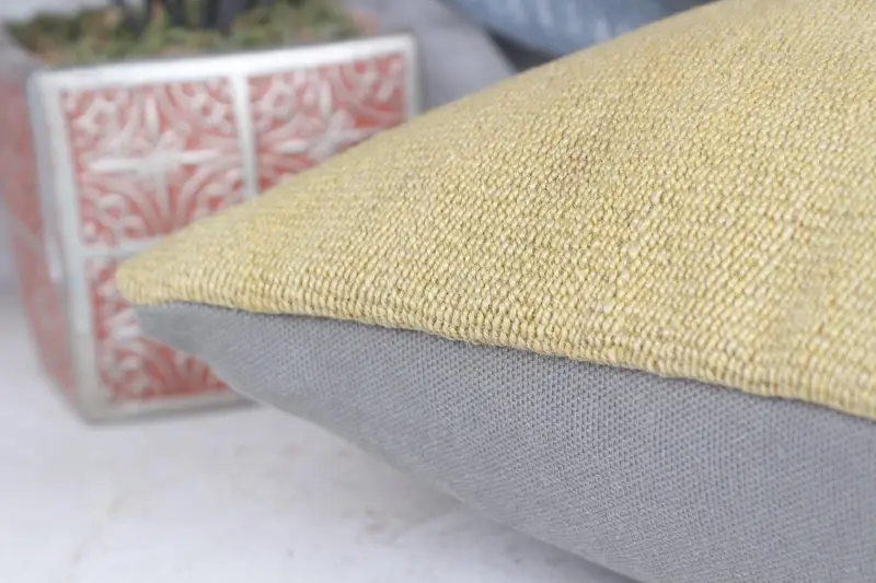 Pillow Case, Patio Cushion Case, Kilim Cushion Sham, Vintage Kilim Throw Pillow, 12x12 Beige Cushion Case, Rustic Cushion, Boho Pillow - 7