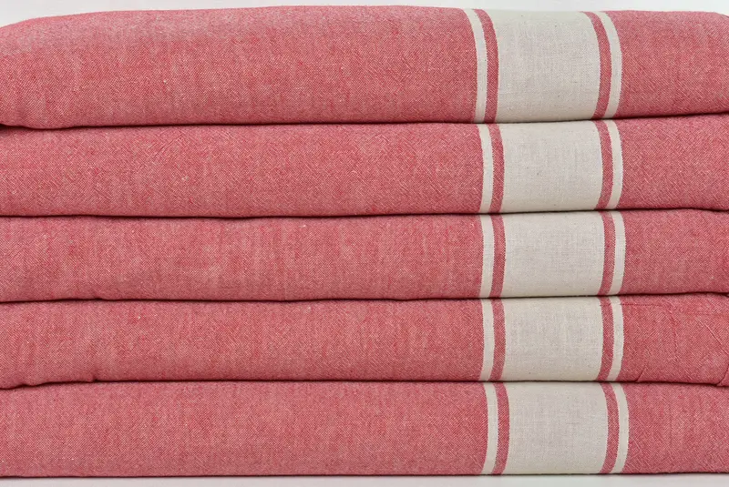 Turkish Bedcover, Decorative Blanket, 70x60 Cotton Striped Towel, Turkish Blanket, Personalized Bridesmaid Gift, Shower Curtain, Boho Throw Blankets - 2