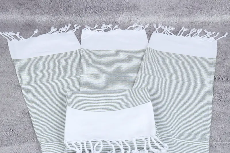 Monogram Hand Towel, Personalize Gift, Turkish Tea Towel, Personalized Hand Towel, Gym Towel, Bridal Shower Gift, 40x18 Cotton Striped Towel - 4