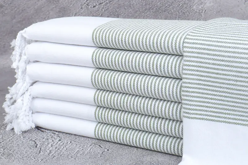 Monogram Hand Towel, Personalize Gift, Turkish Tea Towel, Personalized Hand Towel, Gym Towel, Bridal Shower Gift, 40x18 Cotton Striped Towel - 1