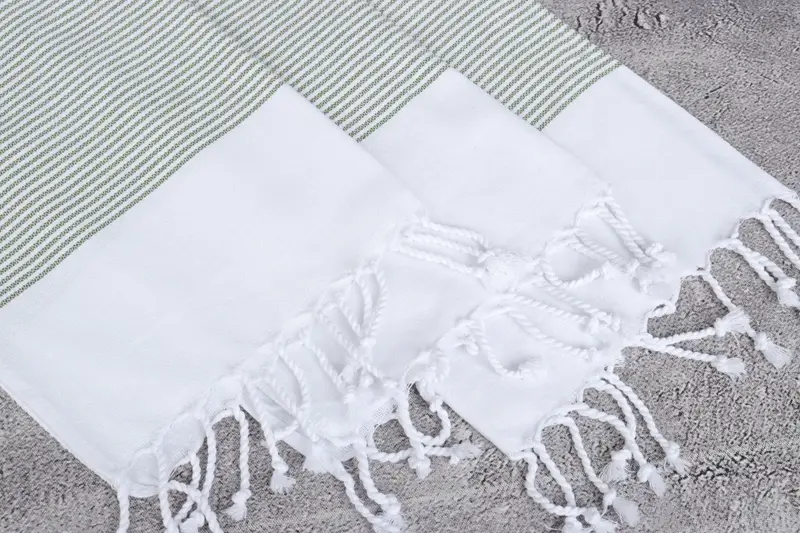 Monogram Hand Towel, Personalize Gift, Turkish Tea Towel, Personalized Hand Towel, Gym Towel, Bridal Shower Gift, 40x18 Cotton Striped Towel - 5